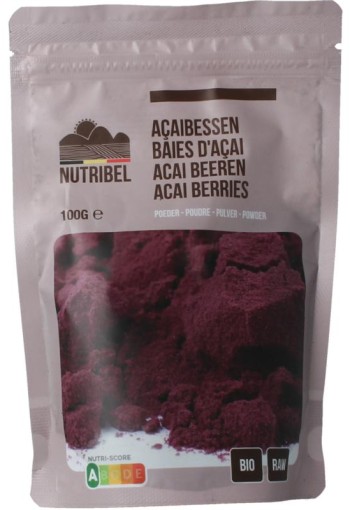 Nutribel Acaibes poeder raw bio (100 Gram)