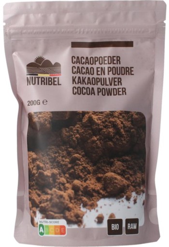 Nutribel Cacao poeder raw bio (200 Gram)