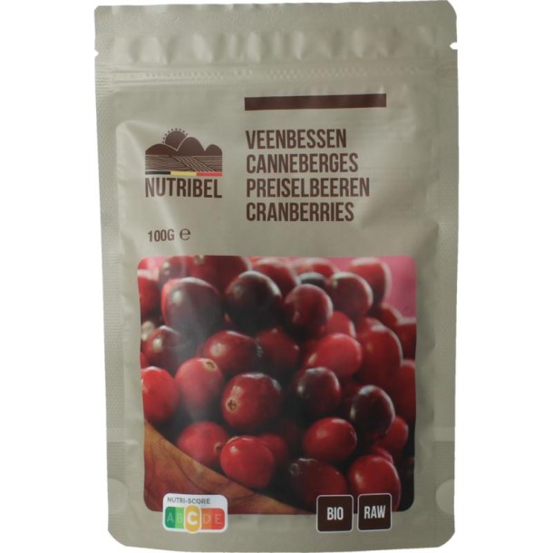 Nutribel Veenbessen raw bio (100 Gram)