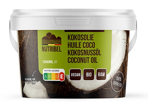 Nutribel Kokosolie geurloos bio (1500 Milliliter)
