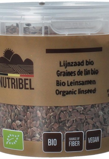 Nutribel Lijnzaad heel bio (200 Gram)