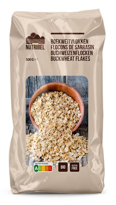 Nutribel Boekweitvlokken glutenvrij bio (500 Gram)