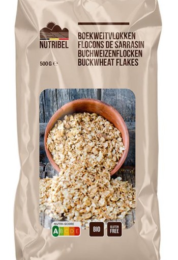 Nutribel Boekweitvlokken glutenvrij bio (500 Gram)