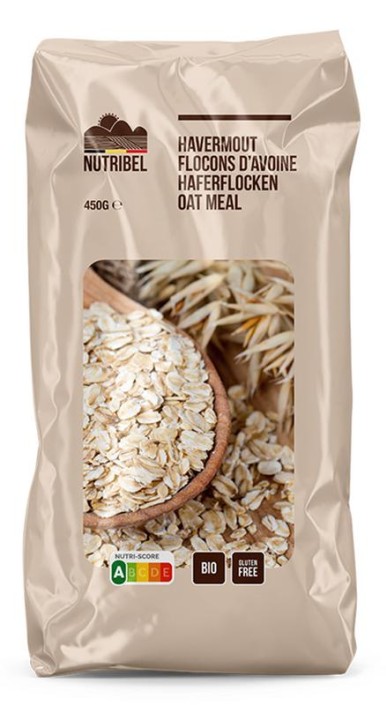 Nutribel Havermout glutenvrij bio (450 Gram)