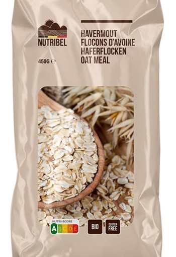 Nutribel Havermout glutenvrij bio (450 Gram)