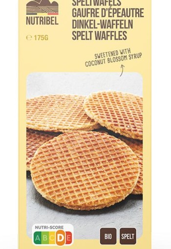 Nutribel Spelt wafel bio (175 Gram)