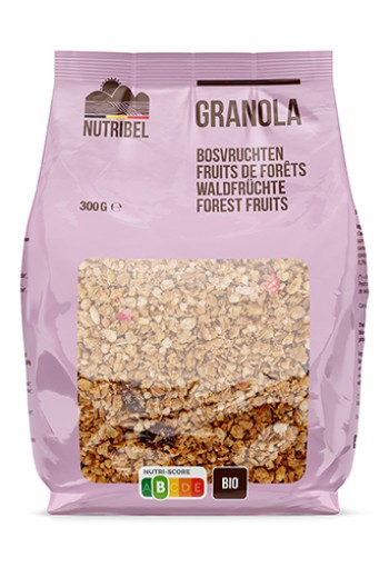 Nutribel Granola bosvruchten bio (300 Gram)