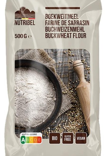 Nutribel Boekweitmeel glutenvrij bio (500 Gram)