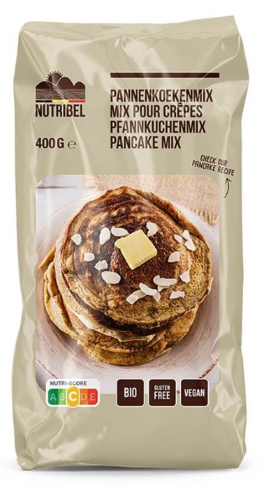 Nutribel Pannenkoekenmix glutenvrij bio (400 Gram)