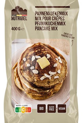 Nutribel Pannenkoekenmix glutenvrij bio (400 Gram)