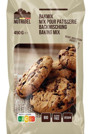 Nutribel Bakmix universeel glutenvrij bio (450 Gram)