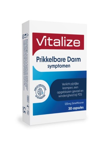 Vitalize Prikkelbare darm symptomen wind & opgeblazen gevoe (30 Capsules)