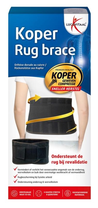 Lucovitaal Rug brace koper (1 Stuks)