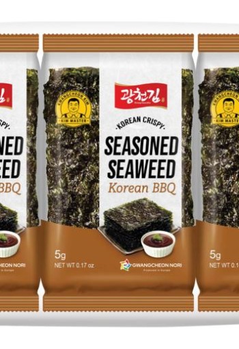 KC Nori Zeewier snack bbq 3x5gram (15 Gram)