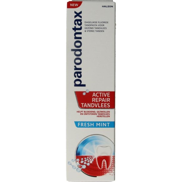 Parodontax Tandpasta active repair tandvlees fresh mint 75 Milliliter 