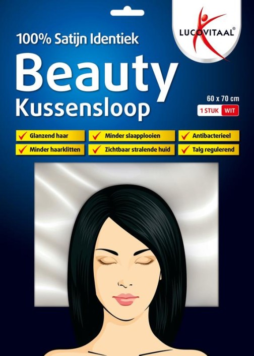 Lucovitaal Kussensloop beauty 100% satijn 60 x 70cm (1 Stuks)