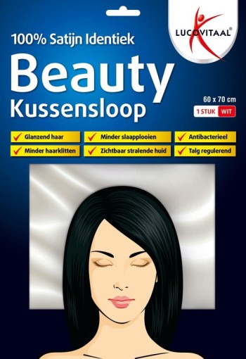 Lucovitaal Kussensloop beauty 100% satijn 60 x 70cm (1 Stuks)
