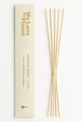 We Love Natural reeds geurstokjes voor 250ml diffuser (5 Stuks)