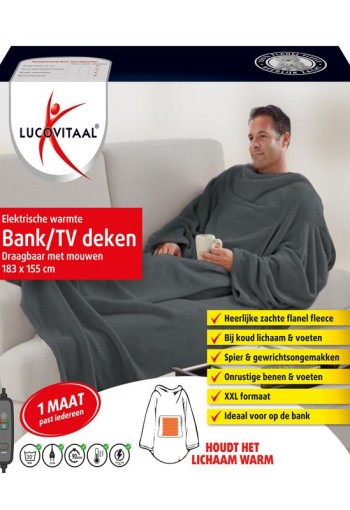 Lucovitaal Electrische warmte bank/TV deken (1 Paar)