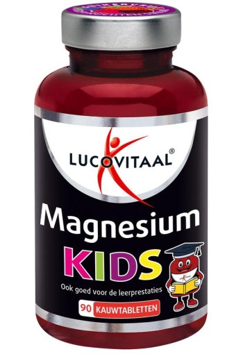 Lucovitaal Magnesium kids vegan (90 Kauwtabletten)