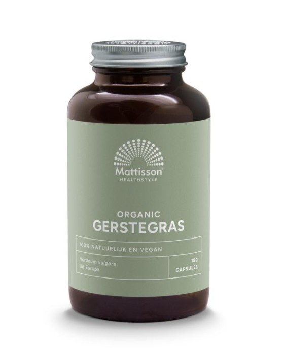 Mattisson Organic gerstegras 400mg bio (180 Capsules)