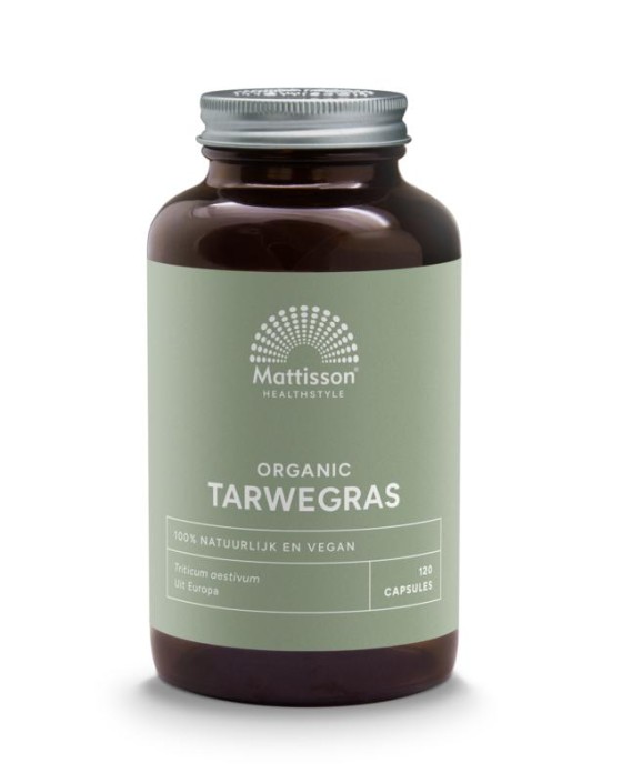 Mattisson Organic tarwegras 600mg bio (120 Capsules)