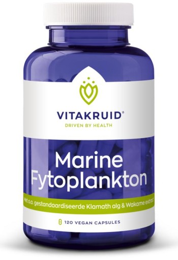 Vitakruid Marine fytoplankton met oa klamath, wakame extract (120 Vegetarische capsules)