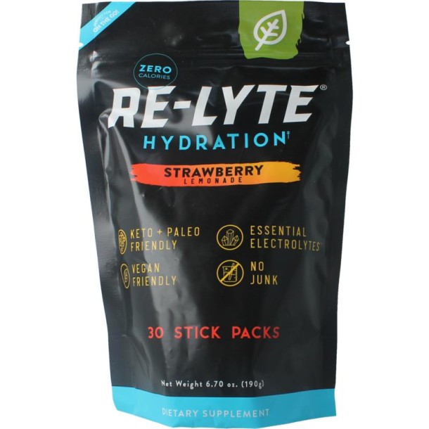 Re-Lyte Hydration drankmix aardbei stick (30 Stuks)