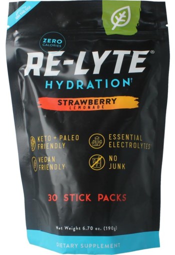 Re-Lyte Hydration drankmix aardbei stick (30 Stuks)