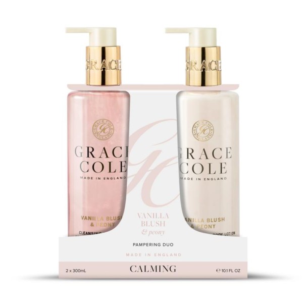 Grace Cole Vanilla blush & peony handcare duo (2 Stuks)