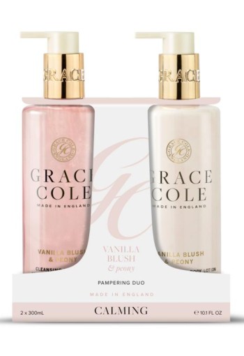 Grace Cole Vanilla blush & peony handcare duo (2 Stuks)
