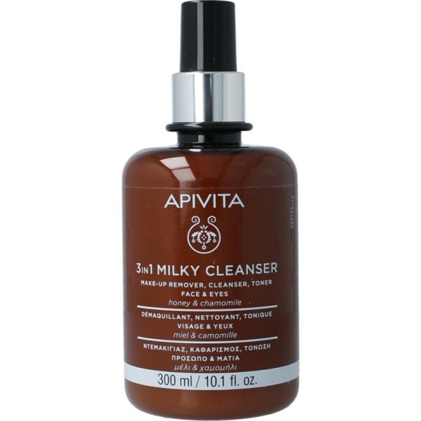 APIVITA Milky cleanser 3 in 1 face & eye (300 Milliliter)