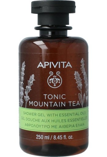 Apivita Showergel tonic mountain tea (250 Milliliter)