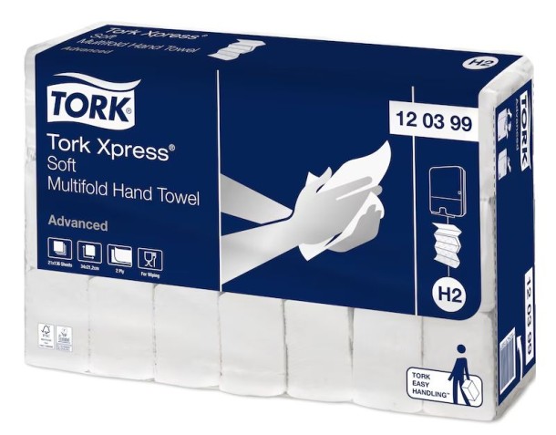 Tork Advanced handdoekjes interfold soft (2856 Stuks)