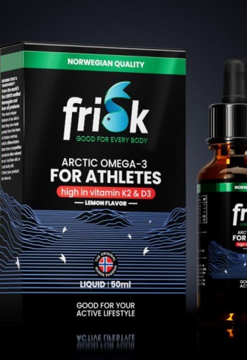 Frisk Omega 3 sporters – visolie met K2 & D3 (50 Milliliter)