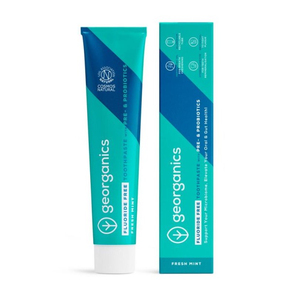 Georganics Toothpaste pre-and probiotic fresh mint (75 Milliliter)