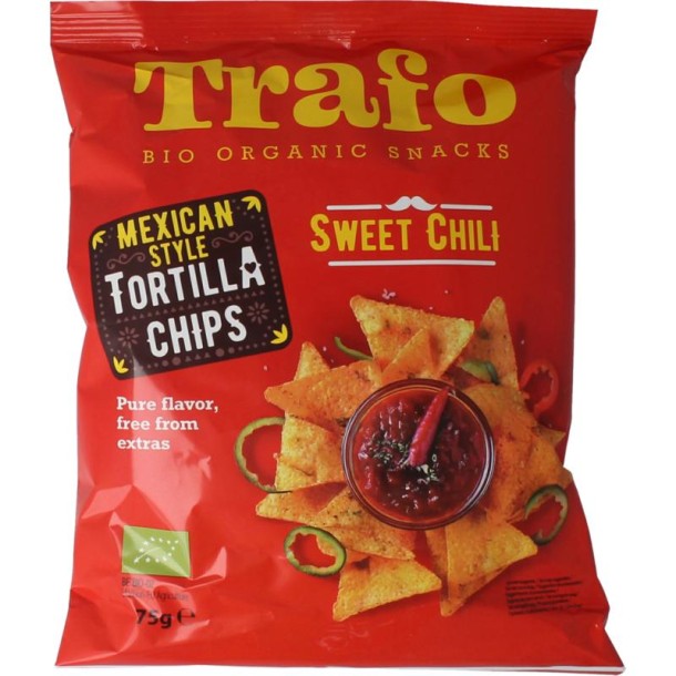 Trafo Tortilla chips chili bio (75 Gram)
