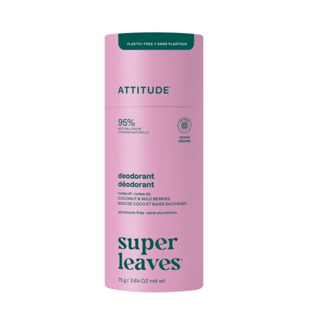 Attitude Deo super leaves coconut & wild berries (75 Gram)
