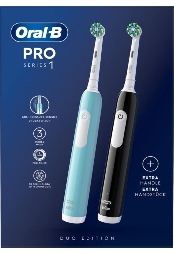 Oral B Tandenborstel elektr Pro TQ black & white (2 Stuks)