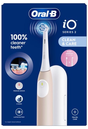 Oral B Elektr tandenborstel iO2 calm pink + reisetui (1 Stuks)