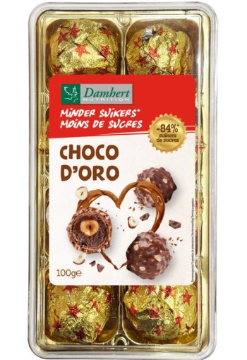 Damhert Choco doro minder suiker (100 Gram)