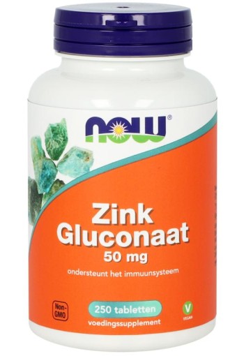 NOW Zink glucoraat 50mg (250 Tabletten)