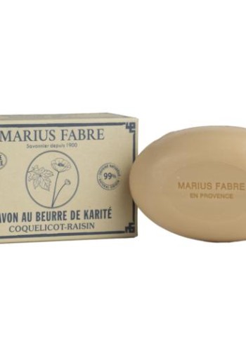 Marius Fabre Zeep ovaal papaver druif (150 Gram)