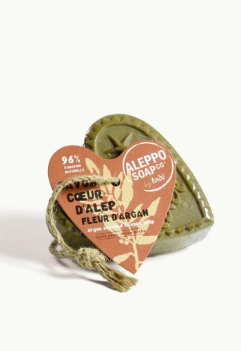 Aleppo Soap Co Savon d'Alep hart fleur de argan met touw (150 Gram)