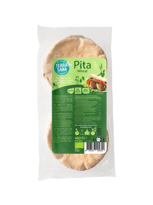 TerraSana Pitabrood tarwe bio (480 Gram)