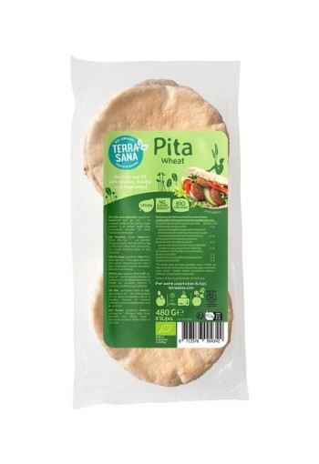 Terrasana Pitabrood tarwe bio (480 Gram)