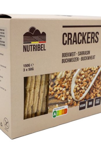 Nutribel Crackers boekweit bio (150 Gram)