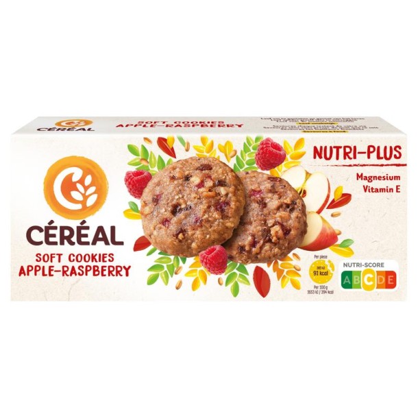 Cereal Zachte koekjes appel-framboos nutri-plus (138 Gram)