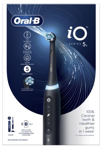 Oral B Elektrische tandenborstel iO5s matt black 1 Stuks