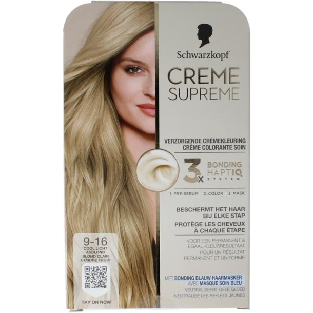 Schwarzkopf Creme supreme 9-16 licht blond (1 Stuks)